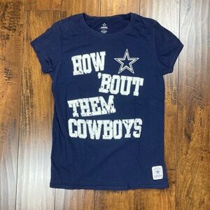 HOW ‘BOUT THEM COWBOYS Women’s Dallas Cowboys Shirt Blue Size XL